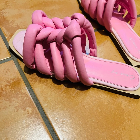 Circus by Sam Edelman Pink Braided Slide Sandals - Picture 3 of 6